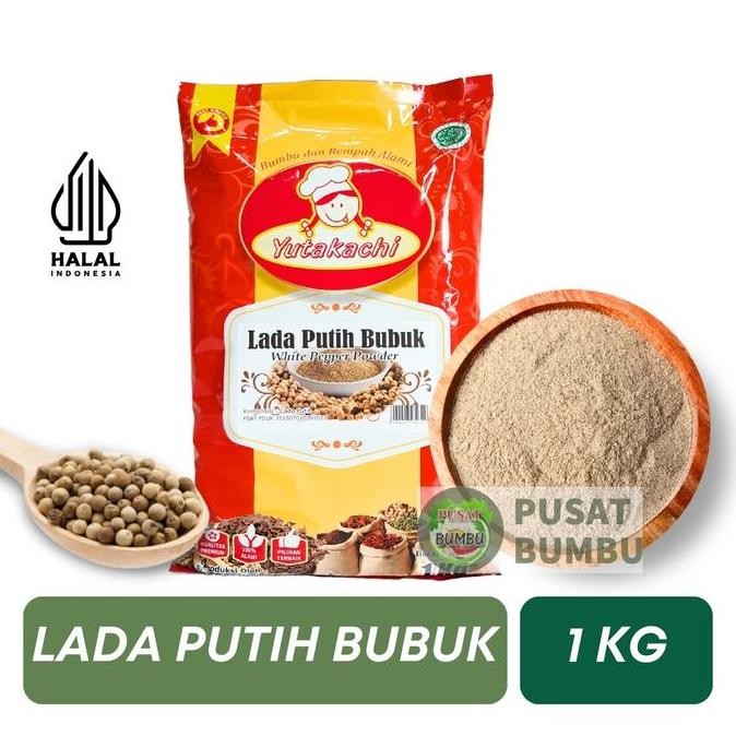 

Diskon! Lada Putih Bubuk 1 Kg Yutakachi - Merica Bubuk Bumbu Dapur