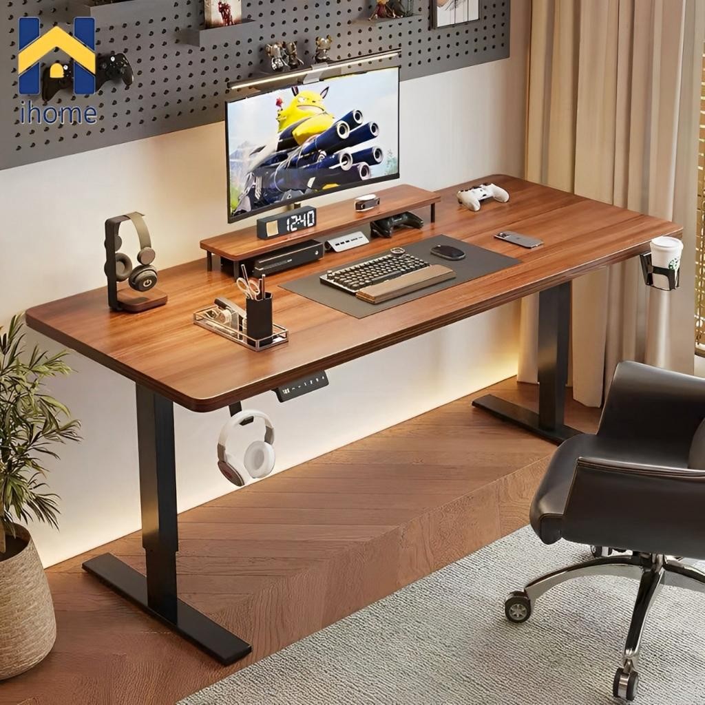 Meja Laptop Adjustable Meja Belajar Adjustable Meja Gaming Minimalis Meja Komputer Angkat Listrik Se