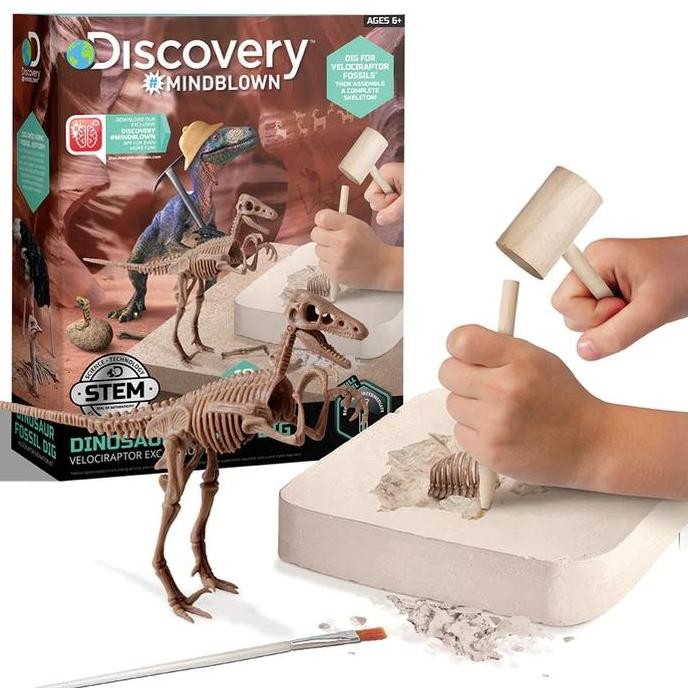 TERBARU DISCOVERY MINDBLOWN DINOSAUR FOSSIL DIG VELOCIRAPTOR EXCAVATION KIT TERMURAH