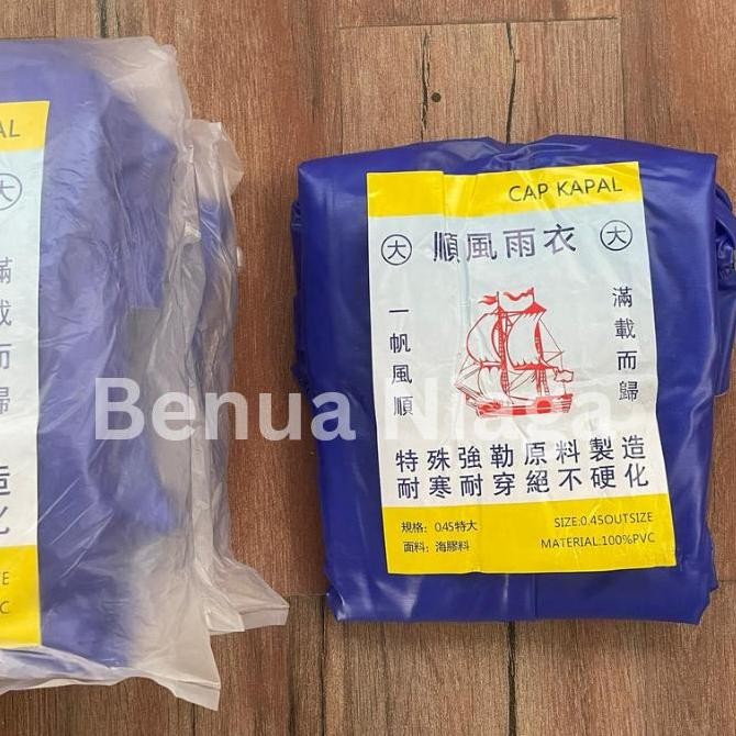 ORI - JAS HUJAN NELAYAN TEBAL IMPOR TAIWAN SLETING CAP KAPAL LAYAR ANTI ANGIN