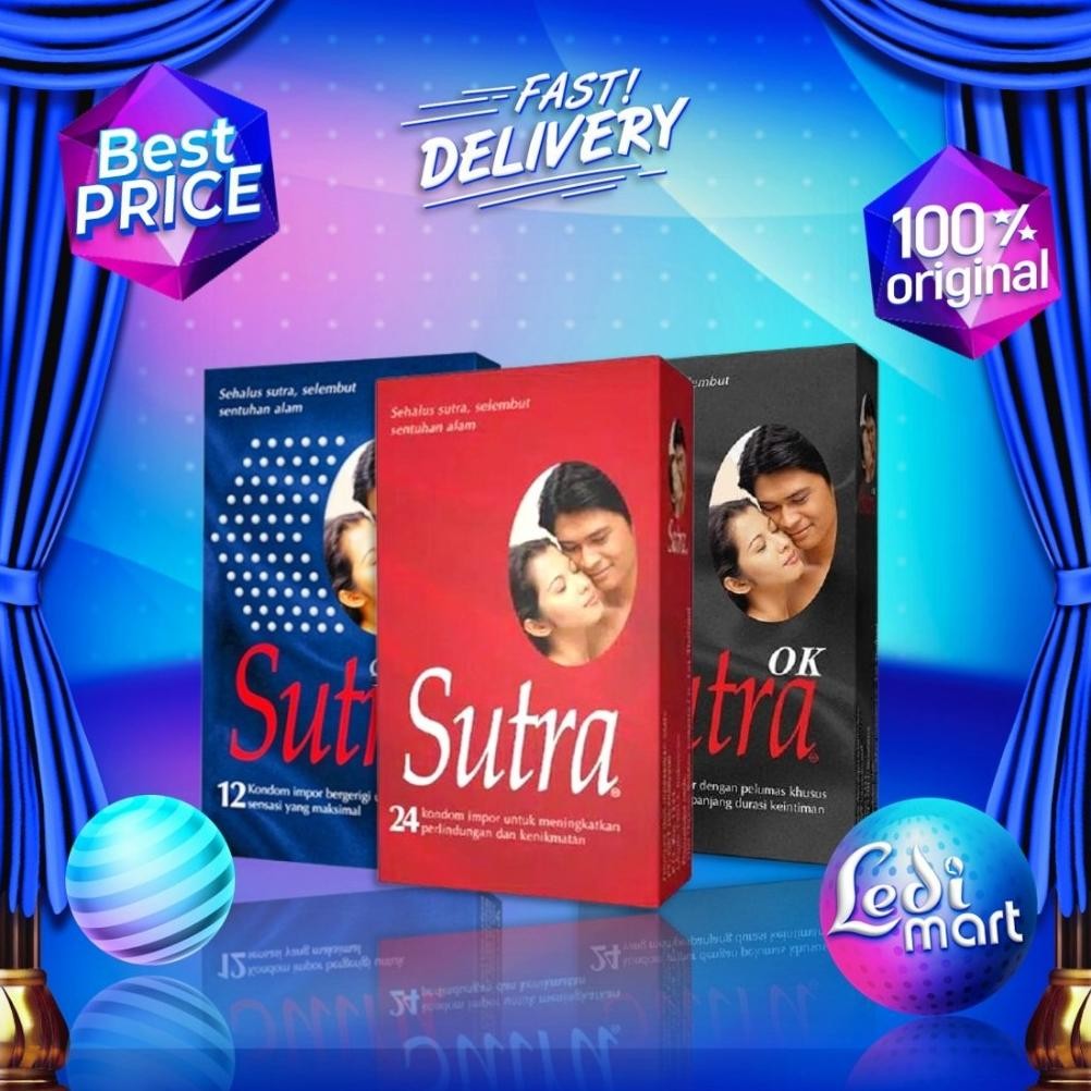 Kondom Sutra Isi 24 Pcs | Kondom Tipis Tahan Lama Anti Bocor | Lubricant | Privasi Aman | Ledi aSt