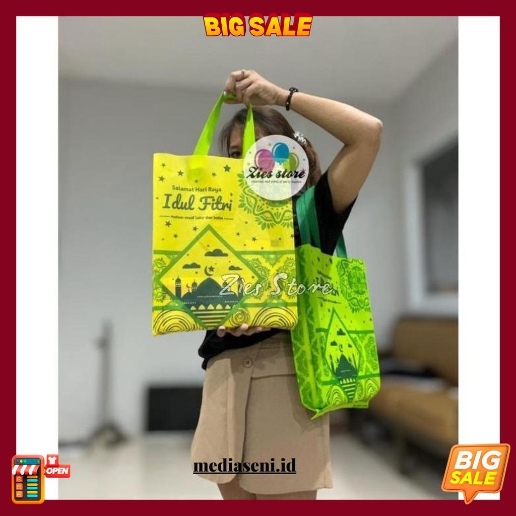 

(Isi 12) Tas Souvenir Goodie Bag Kantong Idul Fitri Lebaran Ramadhan M Terlaris