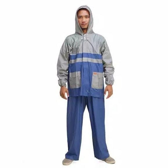 ORI - SETELAN JAS HUJAN BAJU CELANA ELMONDO - MANTEL MOTOR ANTI AIR
