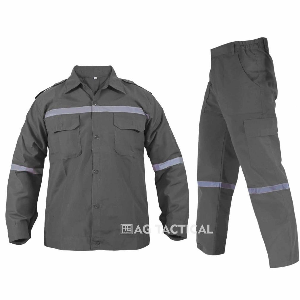 Wearpack Setelan Baju dan Celana Panjang | Katelpak Safety Setelan | Kemeja Seragam Kerja Proyek