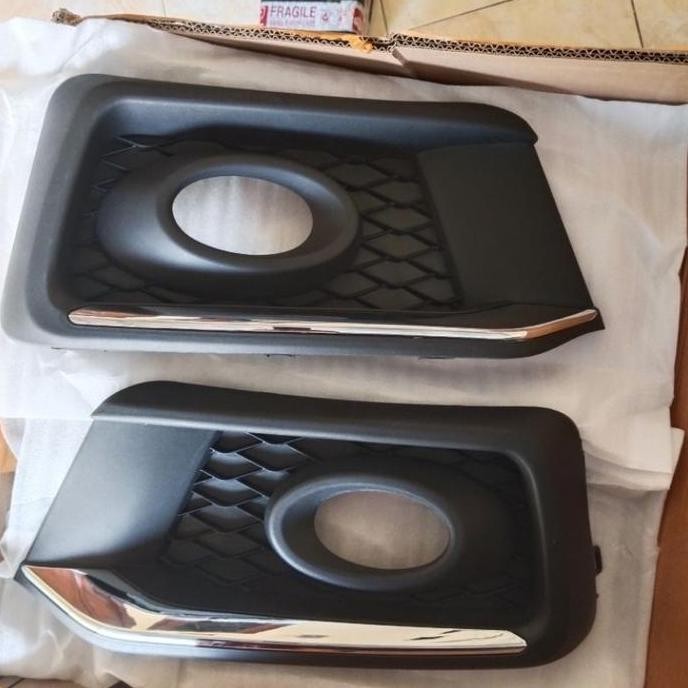 (Allthebest) Garnish Cover Foglamp Mobil Honda Mobilio RS tahun 2015 2016 2017 2018