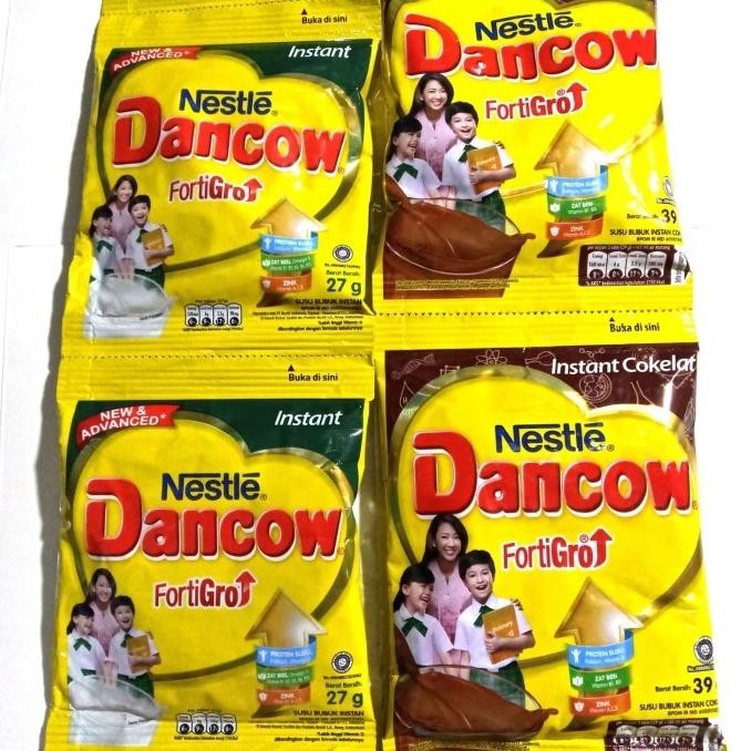 

Nestl Dancow FortiGro Susu Bubuk Sachet 39g dan 29g x 10 sachet, 1 renceng aSt