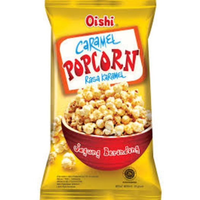 

Popcorn Oishi Caramel Coklat 1000gr Isi 10 aSt