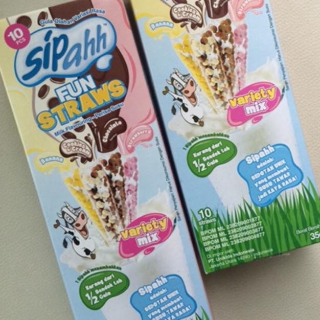 

Sipahh Fun Straws Caramel 10Pcs Sipah Sedotan Dengan Rasa Susu Sedotan Unik Sipah aSt