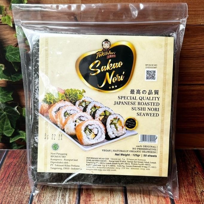 

[MURAH] Tokinori Sakao Sushi Nori - 50 Lembar aSt