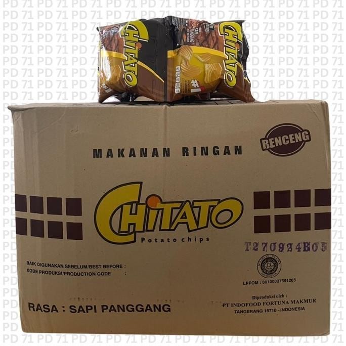 

1 DUS ISI 6 RENCENG CHITATO BBQ BARBEQUE SNACK CIKI aSt