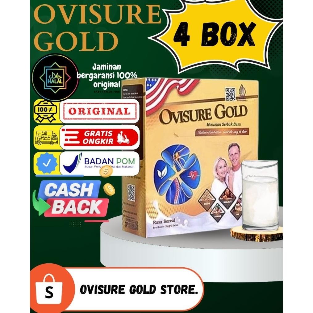 

Ovisure Gold Susu Tulang Dan Sendi Original As BPOM |-4 Box aSt