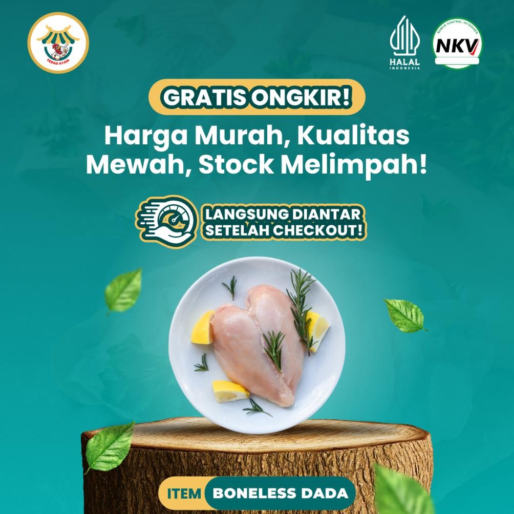 

Boneless Dada Ayam 500g dan 1kg | Halal, Sehat, dan Premium aSt
