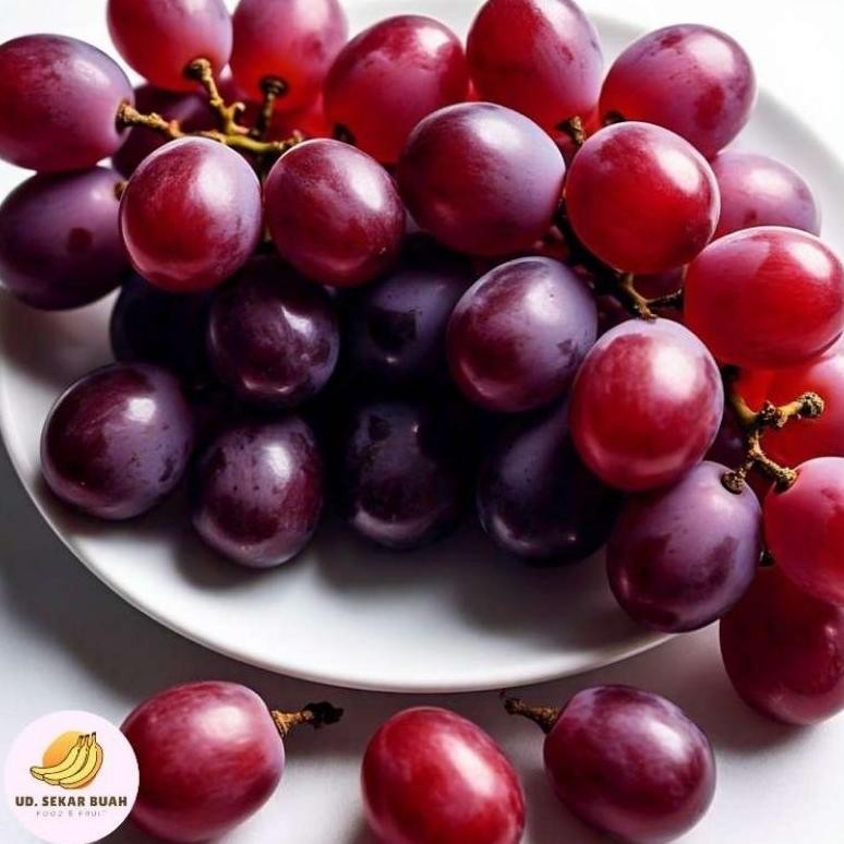 

[KIRIM INSTAN] BUAH ANGGUR RED GLOBE 500g aSt