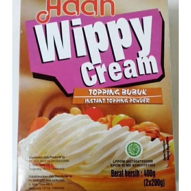 

Haan wippy cream 400 gram / whippy 400gr aSt