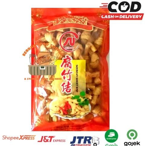 

Kembang Tahu Pita 300gr SU Brand / Soybean Sheet Knot aSt