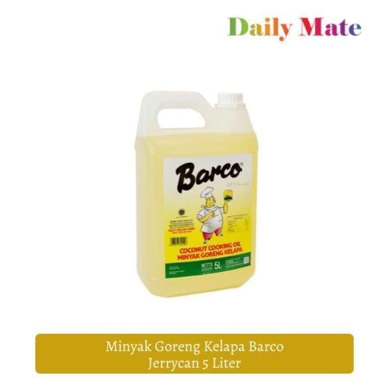 

Barco Minyak Goreng Kelapa Jerrycan 5 Liter/Jerigen 5 Liter/Barco Minyak Kelapa/Paket Hemat Minyak Barco+Totole Ayam 40gram(10pcs) aSt