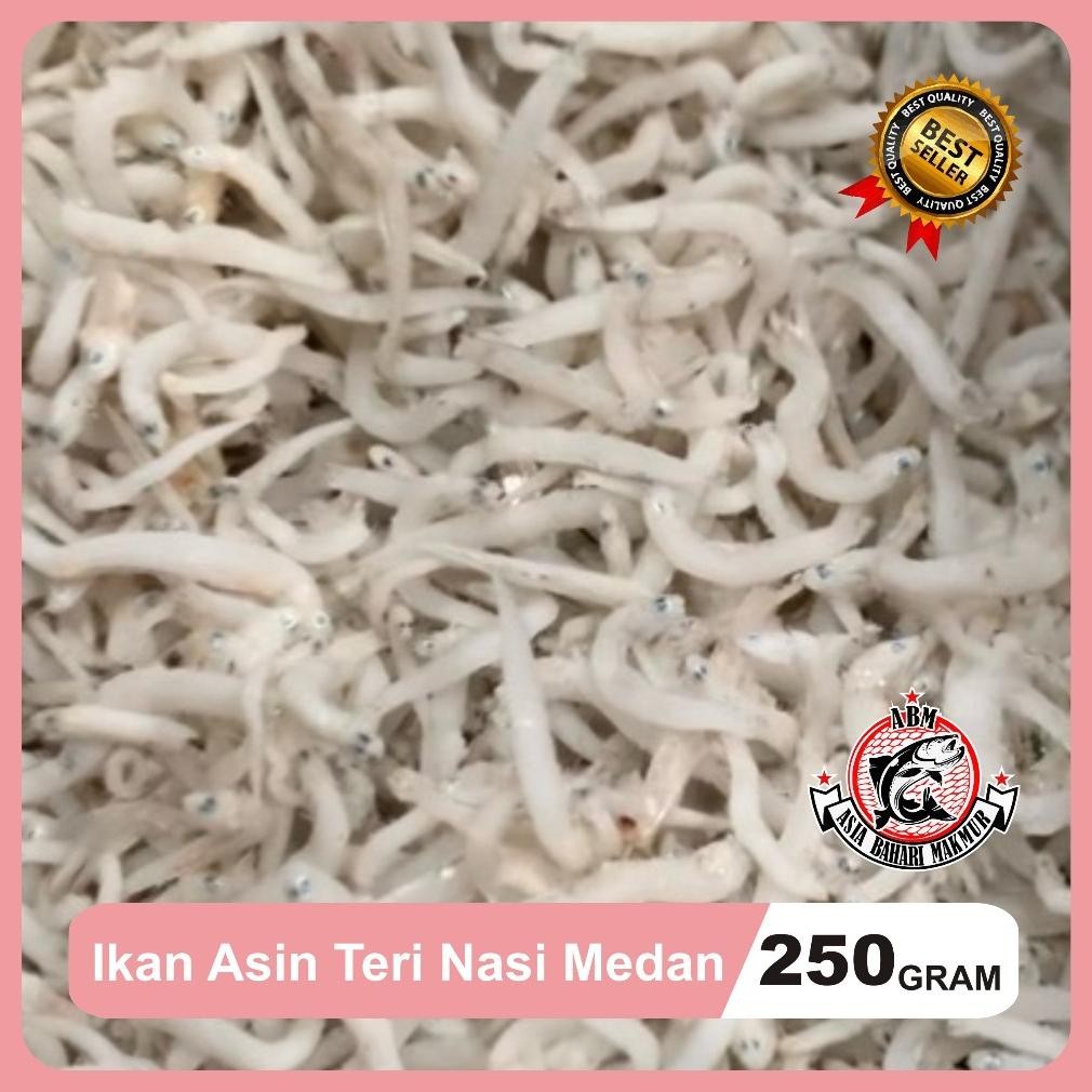 

Ikan Asin Teri Nasi Medan Super Tn Putih Try toge 250 Gram aSt