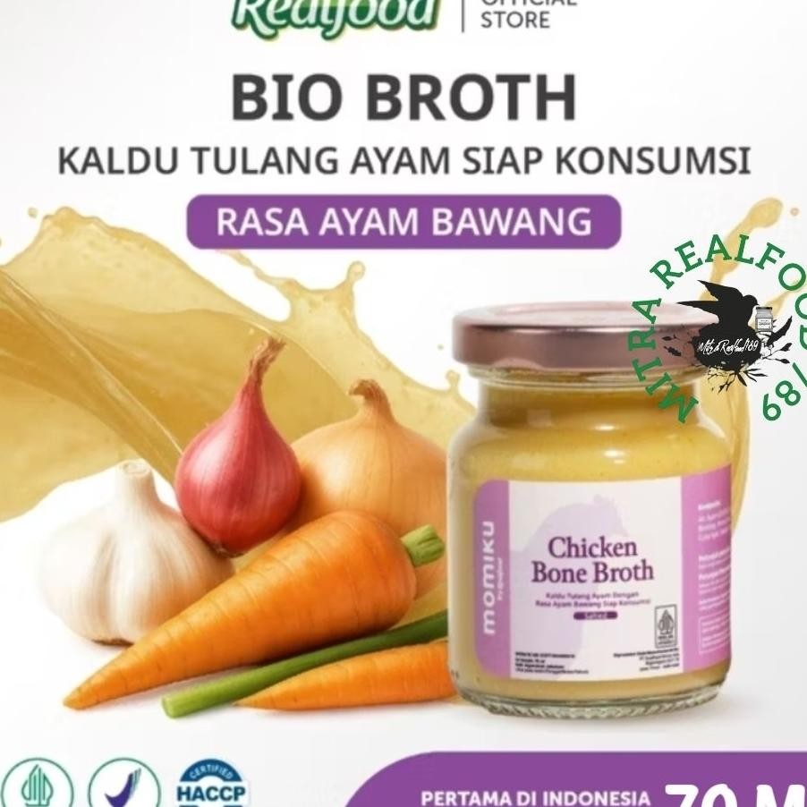 

Realfood Momiku Chien Bone Broth Rasa Ayam Bawang Mpasi Kaldu Tulang Ayam