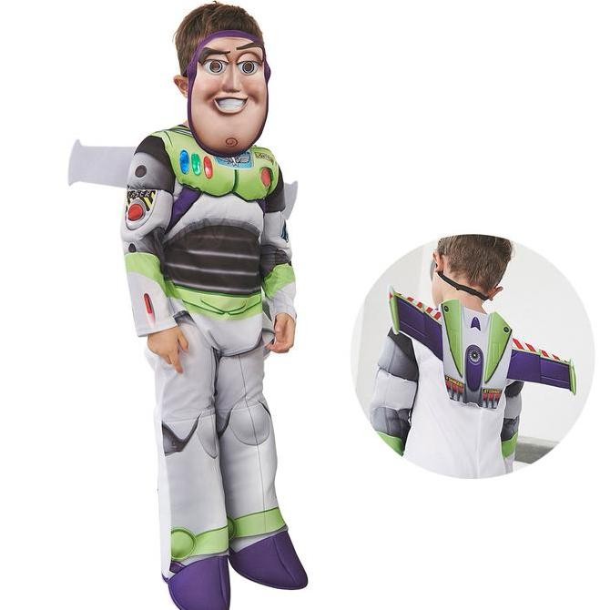 KOSTUM ANAK Buzz Lightyear Anak-anak hero Peran Bermain Halloween Pest