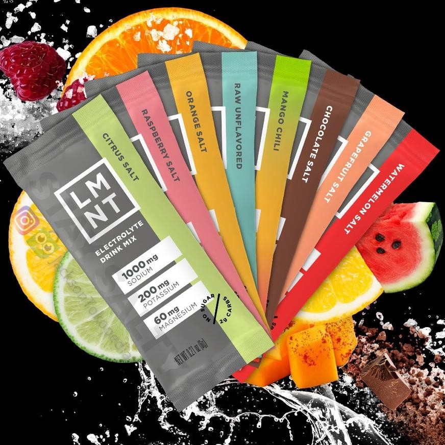 

LMNT Electrolytes Drink Semua Rasa Zero Sugar Hydration Sports Mix All Flavor aSt