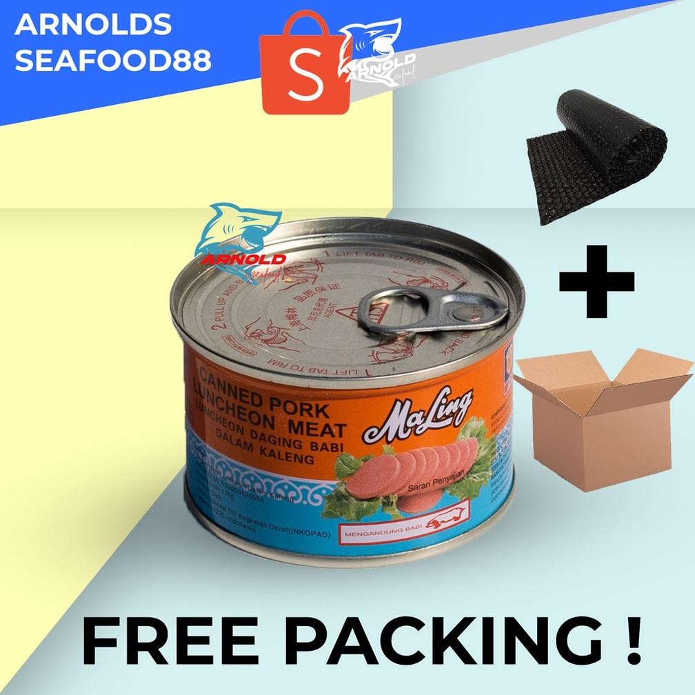 

Maling Canned Pork Daging Babi Maling Luncheon Meat 397g TTS Brand / Maling TTS 397g aSt