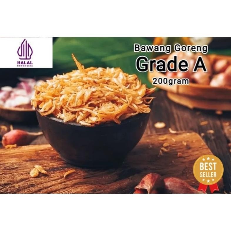 

Bawang Goreng Brebes Super Grade A Murni 200gram aSt