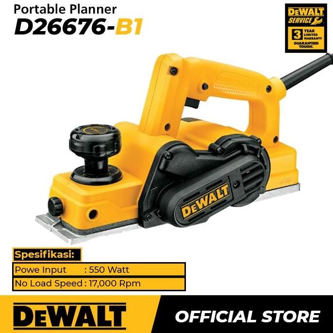 Dewalt Planner / Mesin Serut Kayu Listrik 550Watt D26676