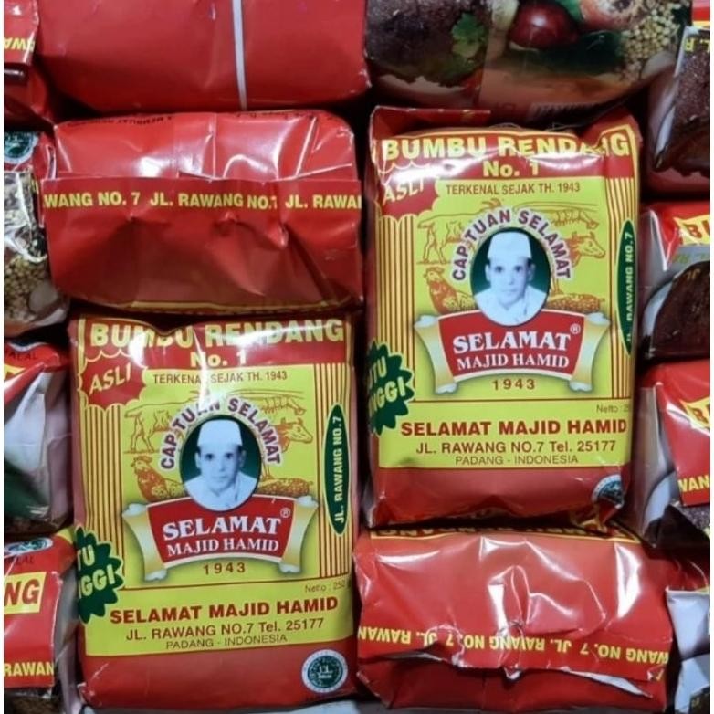 

Pemasak Rendang padang Asli racikan khusus Tuan Selamat Madjid Hamid @250gram aSt