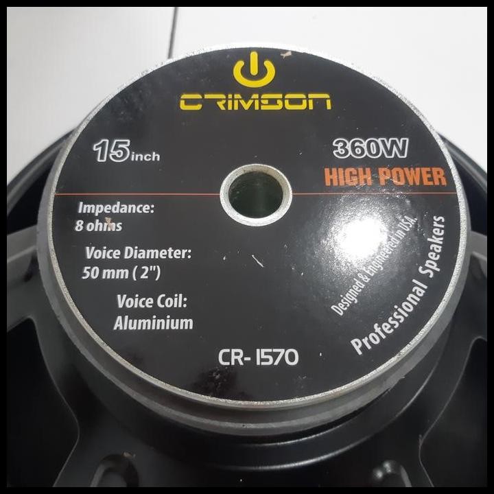 SPEAKER 15 INCH CRIMSON SPEAKER 15" CRIMSON 360 WATT CRIMSON ADS 1570