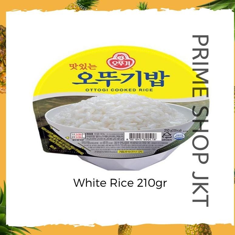 

Nasi Instan Ottogi Cooked White Rice - Nasi Travel Camping - Nasi Siap Saji Korea 210 gram aSt