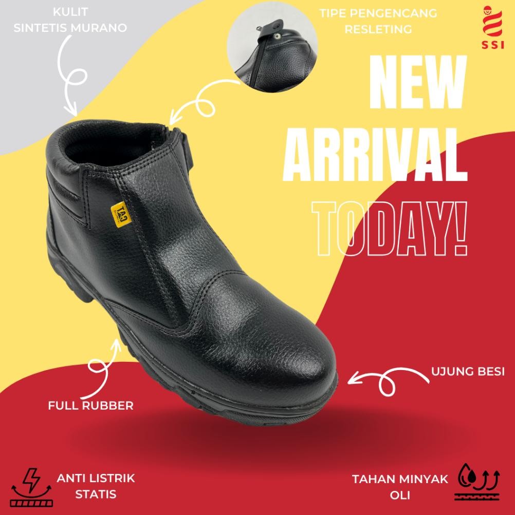 DR362>> Sepatu Safety Ujung Besi Original Sepatu Safety Caterpillar Size 36-45 Terlaris Sepatu Safet