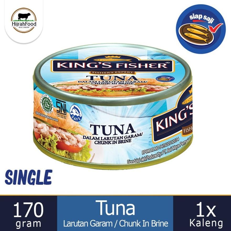 

Kings Fisher Tuna Kaleng Minyak / Garam / Pedas | Canned Tuna Chunk (Qty. 170 gr) - Pilih Varian aSt