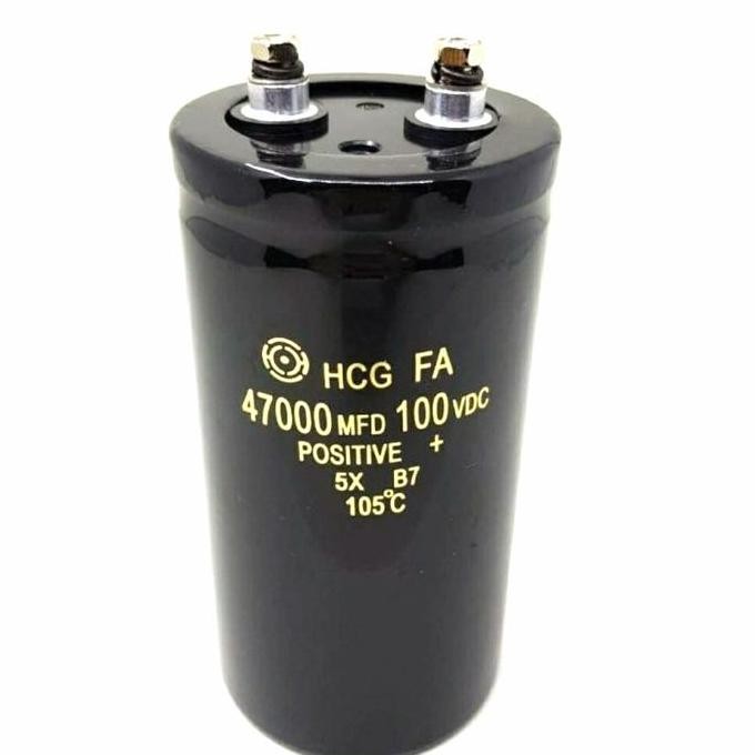 Elco Kapasitor Hitachi Hcg 47000Uf 47000 47000Mdf 100Vdc 100V 100V 105 Terbaru