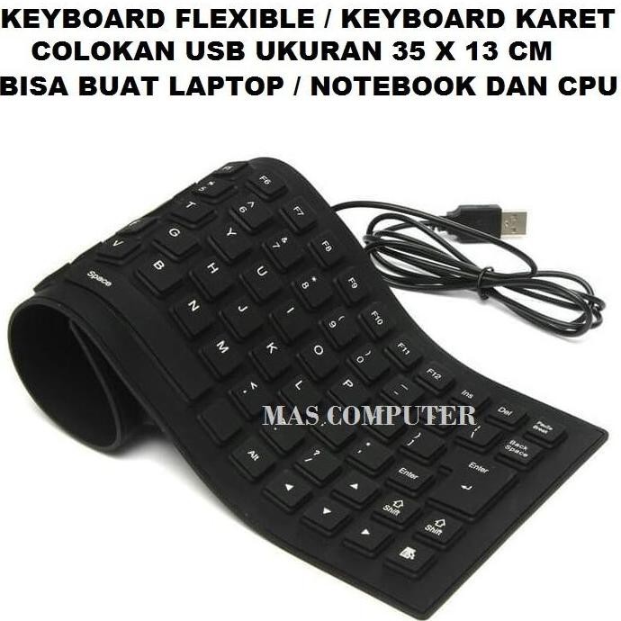 Murah Keyboard Flexible Keyboard Karet Notebook Keyboard Usb
