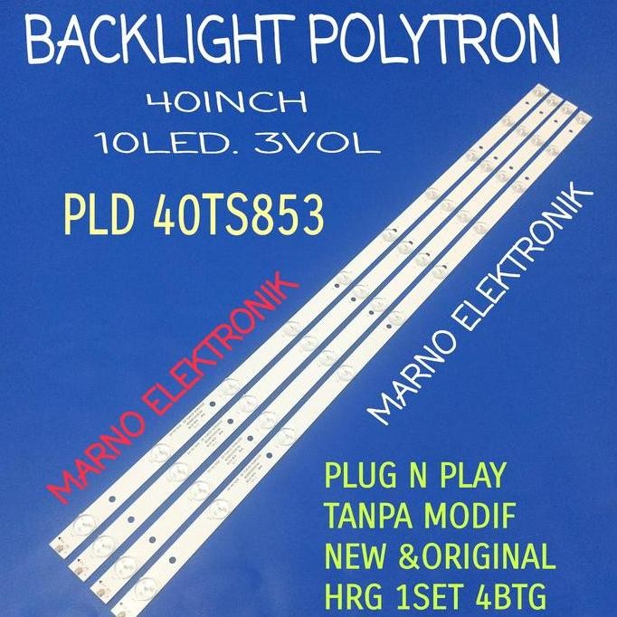 LAMPU BACKLIGHT TV LED POLYTRON 40IN PLD40TS853 BL PLD 40TS853 ORI