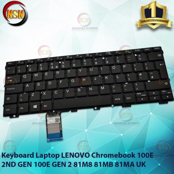 Promo Keyboard Laptop For Chromebook 100E 2Nd Gen 100E Gen 2 81M8 81Mb 81Ma New