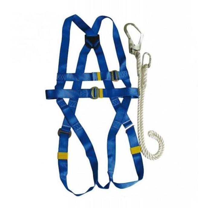 Siap Kirim Full Body Harness Krisbow KW1000438 - Body Harness + Lanyard Safety Alat Kerja