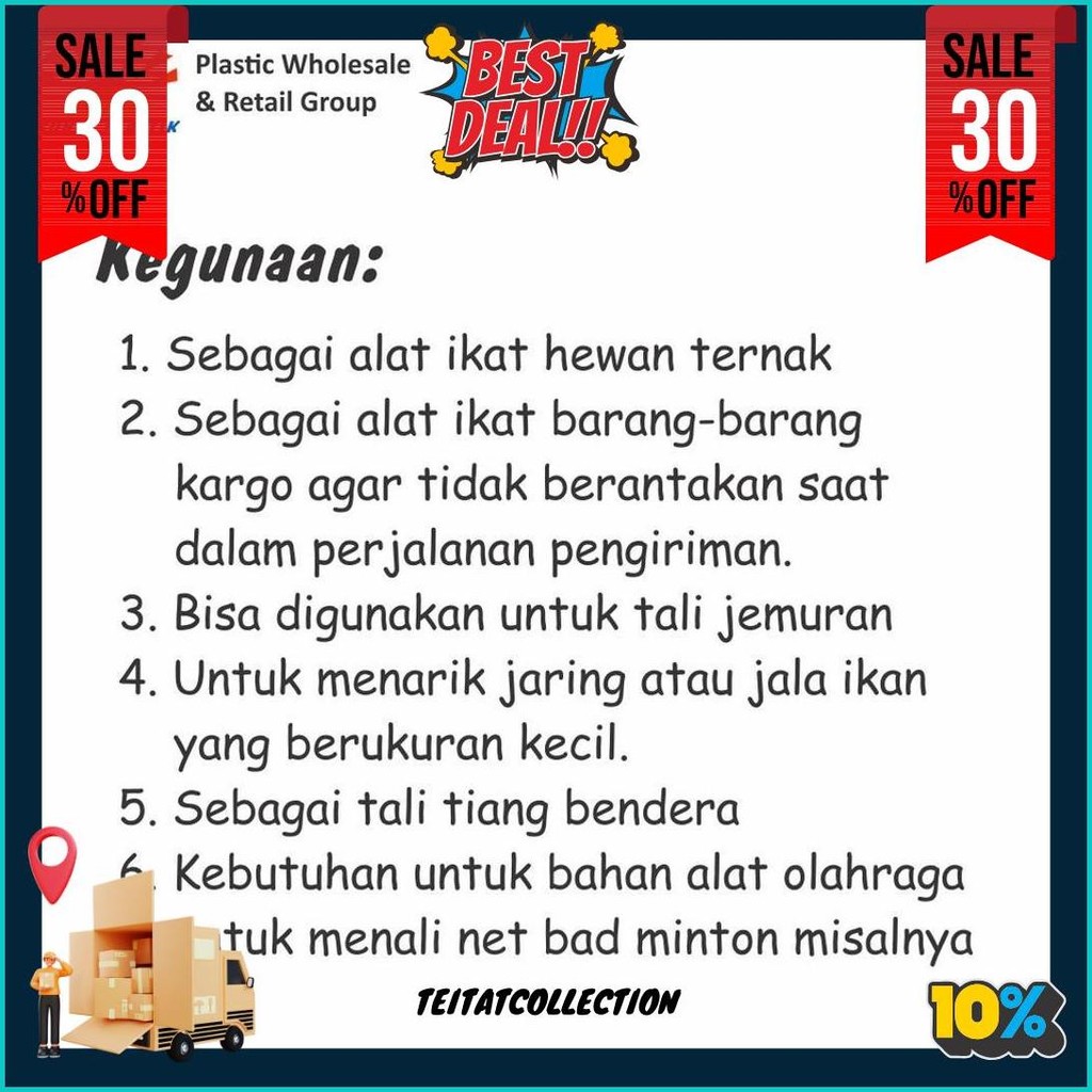 

Tali Tampar Ukuran 2Mm Panjang 220 Meter Termurah Banget
