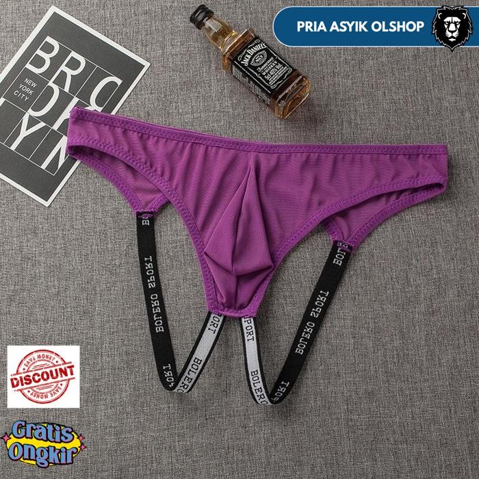 CELANA DALAM PRIA TRANSPARAN HOT TIPIS OPEN CROTCH SEXY G STRING LOW WAIST DEWASA THONG Y056 BY PRIA
