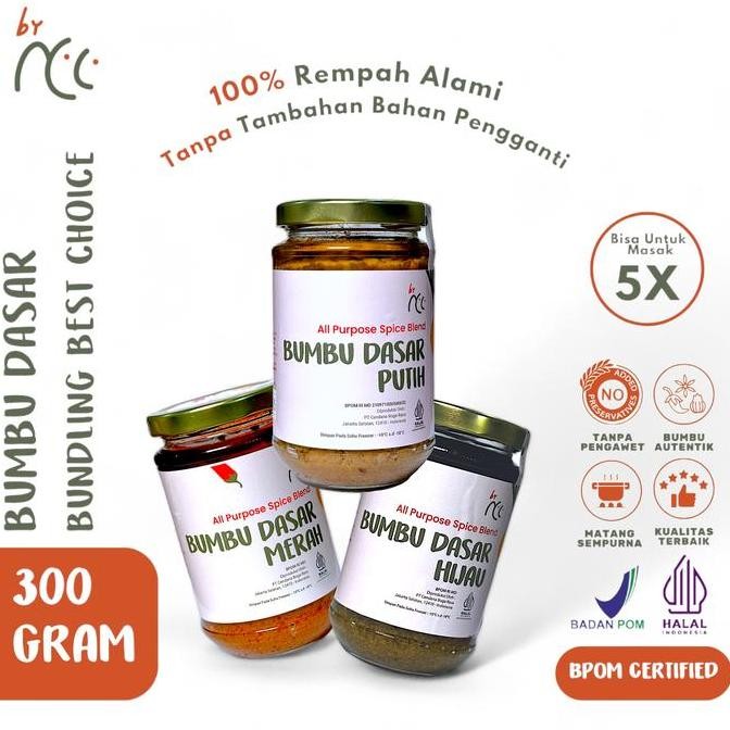 

DISKON! BUNDLING BUMBU DASAR PUTIH MERAH HIJAU NCC 300G - BUMBU MASAK PRAKTIS