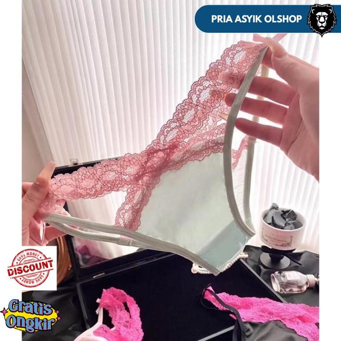 CELANA DALAM WANITA SEXY HOT TRANSPARAN HALUS SATIN RENDA CD WANITA DEWASA C275 BY PRIA ASYIK OLSHOP