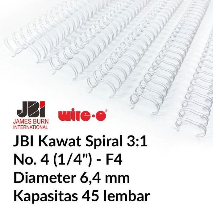 

NEW Kawat Spiral /4" - (:, F4) 00 Batang un Folio - Wire Bind
