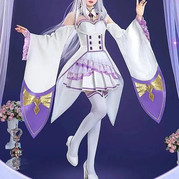 Emilia Cosplay Costume Re In A Different World From Zero Cosplay Performance Costume Anime Animation