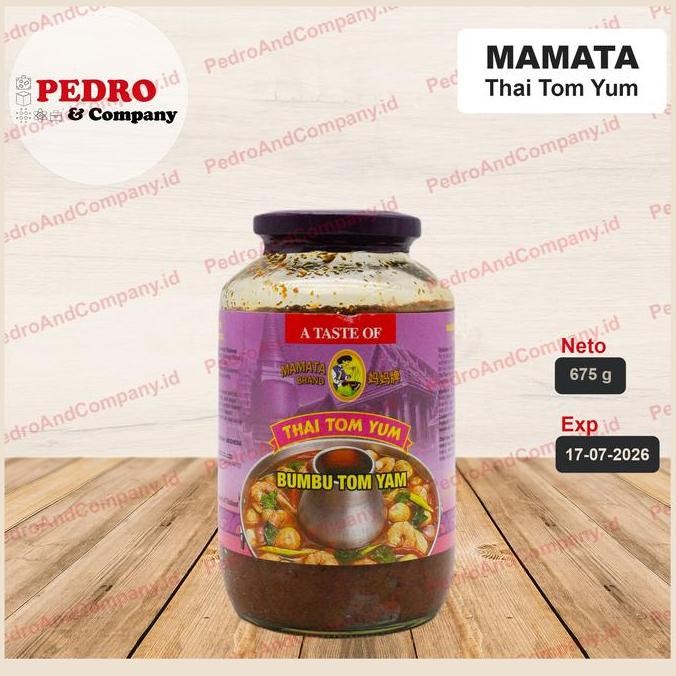 

DISKON! MAMATA TOM YUM SOUP PASTE 675GR BUMBU SUP TOMYAM THAILAND IMPORT