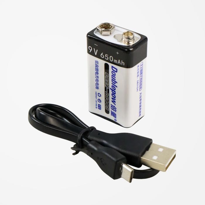 Sv Baterai Kotak 9V Rechargeable Li-Ion Batu Battery Charge Cas 9 Volt Batre Isi Ulang Charger