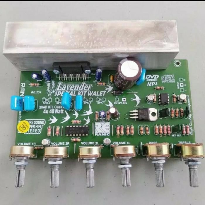 kit modul ampli walet 4ch class AB Lavender