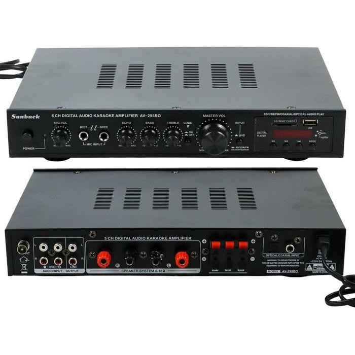 Sunbuck Bluetooth Audio Amplifier Karaoke - AV-298BO
