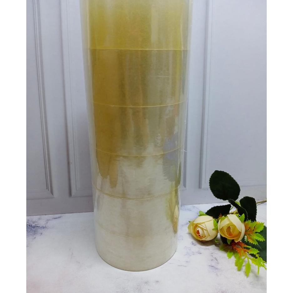 

Lakban Isi 6 Pcs 9O Yard Plakban Bening Besar Lengket 45Mm 1Slop