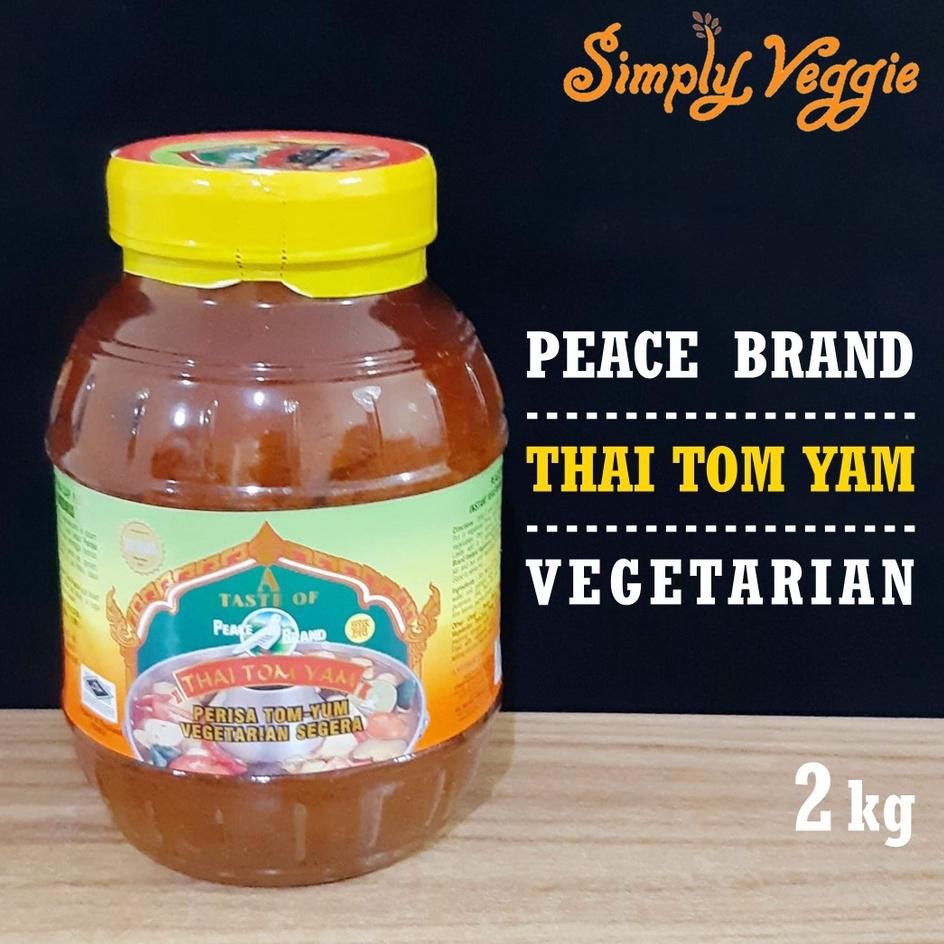 

Peace Brand Tom Yam Paste Vegetarian 2Kg Vegan Pasta Tomyam Vegetarian