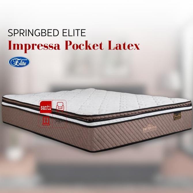 Springbed Elite Serenity Impressa Pocket Latex 160X200 Cm [Kasur Only]